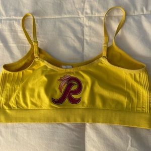 Custom made Redskins “R” Yellow Bralette! ✨